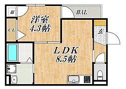 間取図画像 1LDK