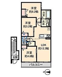 間取図画像 3LDK