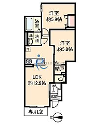 間取図画像 2LDK