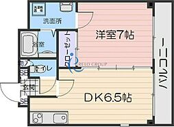 アーバンステージ天王寺東 1DKの間取図画像