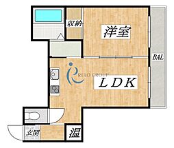 ロイヤル加美北 1LDKの間取図画像