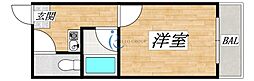 グランドリィーペペ平野東 1Kの間取図画像