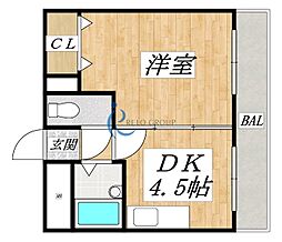ヴェルヴェデーレ2 2DKの間取図画像