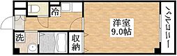 ブルーコート 1Kの間取図画像