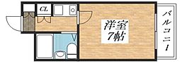 グレース加美 1Kの間取図画像