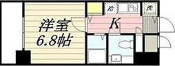 ジュネス東住吉 1Kの間取図画像