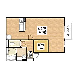 シャルマン ワンルームの間取図画像