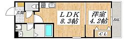D porta arcobaleno 1LDKの間取図画像