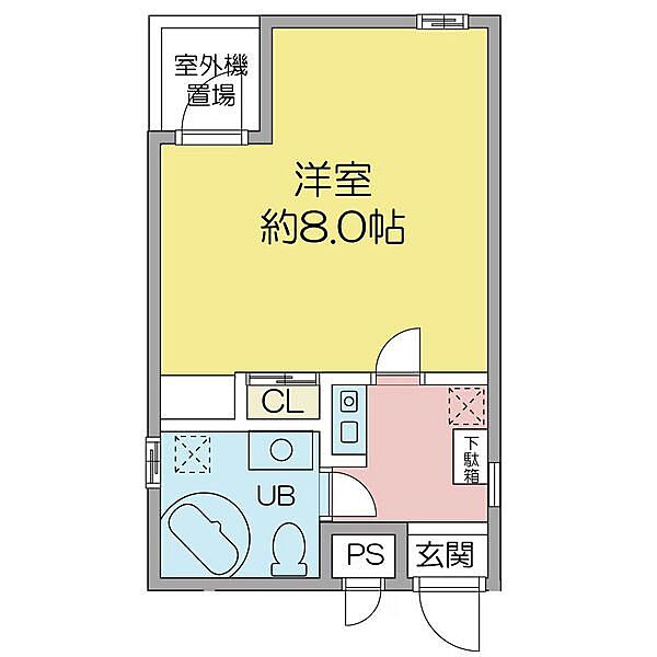 リュクスドムール ｜愛知県名古屋市千種区春岡1丁目(賃貸アパート1K・2階・20.11㎡)の写真 その2