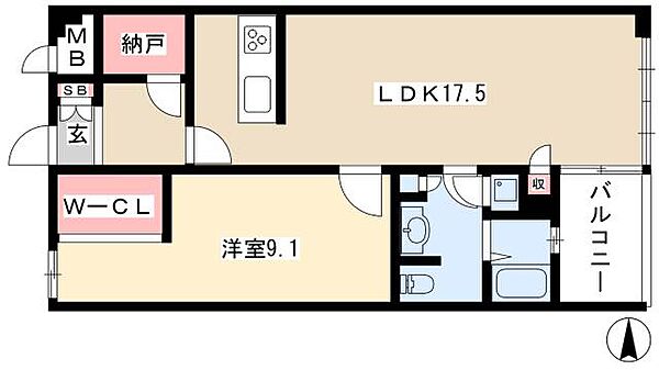 御棚町Hills ｜愛知県名古屋市千種区御棚町2丁目(賃貸マンション1SLDK・3階・60.12㎡)の写真 その2