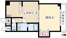 プロビデンス葵タワー  ｜ 愛知県名古屋市東区葵2丁目11-13（賃貸マンション1LDK・4階・46.36㎡） その2