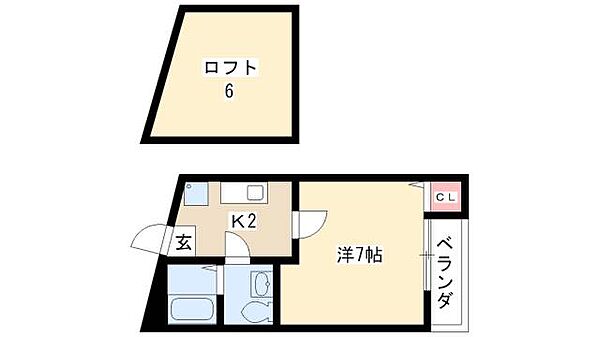 ストロベリーキャンドル ｜愛知県名古屋市中川区尾頭橋2丁目(賃貸アパート1K・1階・20.43㎡)の写真 その2