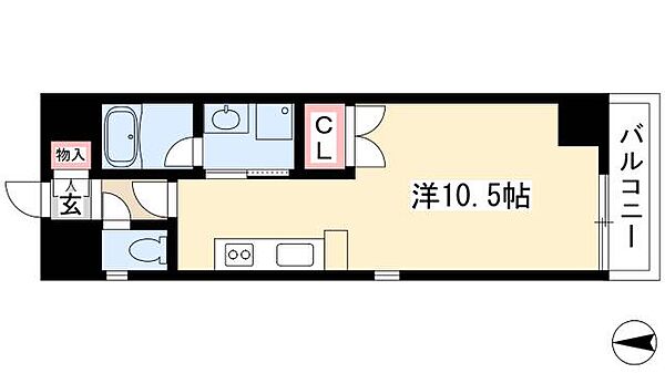 S-FORT東別院 ｜愛知県名古屋市中区平和2丁目(賃貸マンション1R・12階・30.08㎡)の写真 その2