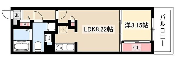 エスリードコート今池 ｜愛知県名古屋市千種区内山2丁目(賃貸マンション1LDK・2階・29.58㎡)の写真 その2