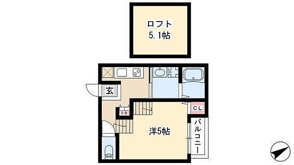 ハーモニーテラス尾頭橋II ｜愛知県名古屋市中川区尾頭橋4丁目(賃貸アパート1K・2階・18.14㎡)の写真 その2