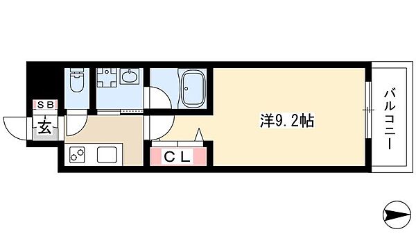 S-FORT名駅南五丁目 ｜愛知県名古屋市中村区名駅南5丁目(賃貸マンション1K・3階・29.45㎡)の写真 その2