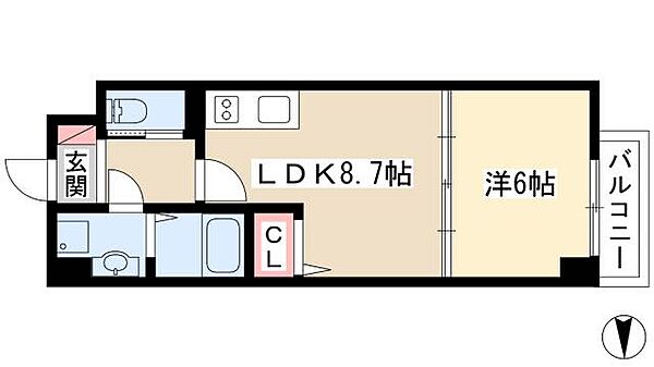 HF名駅北レジデンス　WEST ｜愛知県名古屋市西区菊井2丁目(賃貸マンション1LDK・12階・34.41㎡)の写真 その2