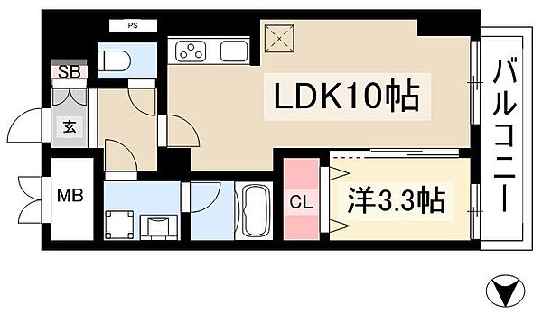 セイワパレス丸の内駅前 ｜愛知県名古屋市中区丸の内2丁目(賃貸マンション1LDK・5階・34.38㎡)の写真 その2