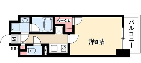 フェアリー ｜愛知県名古屋市中区千代田1丁目(賃貸マンション1K・5階・28.05㎡)の写真 その2