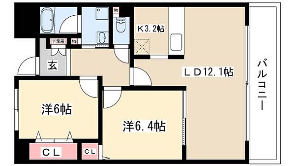 ラ・パス大井橋 ｜愛知県名古屋市中区平和2丁目(賃貸マンション2LDK・3階・61.38㎡)の写真 その2