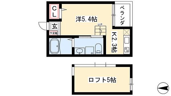 パレッタ八田 ｜愛知県名古屋市中川区花池町3丁目(賃貸アパート1K・1階・19.44㎡)の写真 その2