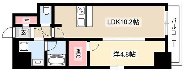 ディアレイシャス浅間町 ｜愛知県名古屋市西区幅下2丁目(賃貸マンション1LDK・12階・38.64㎡)の写真 その2