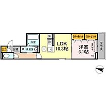 メゾンクレセントII八田  ｜ 愛知県名古屋市中川区柳森町816-1（賃貸アパート1LDK・2階・43.66㎡） その2