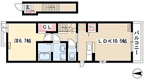 アルバソーレ　S  ｜ 愛知県名古屋市中川区川前町114（賃貸アパート1LDK・2階・45.07㎡） その2