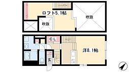 スコッツデール ワンルームの間取図画像