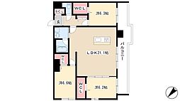 FRENCIA NOIE名駅 10階3LDKの間取り