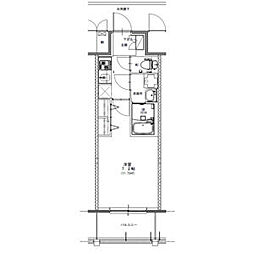 S-RESIDENCE浅間町駅前axial(アクシャル) 11階1Kの間取り