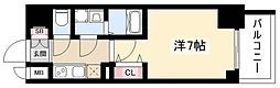 S-RESIDENCE名駅NorthII 7階1Kの間取り