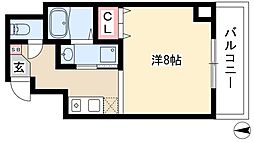 サン・錦本町ビル 4階1Kの間取り