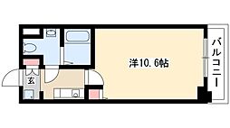 ISM栄 5階1Kの間取り