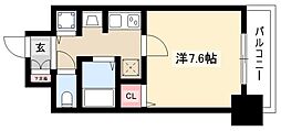 プレサンス名古屋STATIONアライブ 5階1Kの間取り