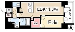 名古屋市西区幅下2丁目マンション 1LDKの間取図画像