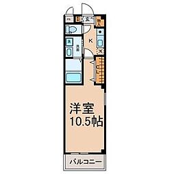つつみ館 3階1Kの間取り