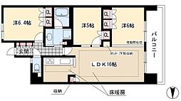 リエトコート丸の内 14階3LDKの間取り