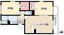 間取図画像 2LDK