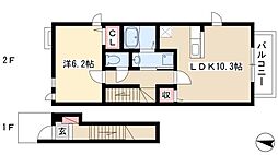 ミネルバ 1LDKの間取図画像