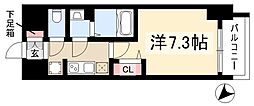 プレサンス新栄リベラ 1Kの間取図画像