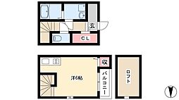 アールグレイス中島町 1Kの間取図画像
