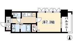リベルタカリーノ 1Kの間取図画像