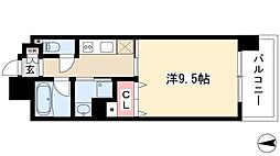 CASTELLOLUSSO 1Kの間取図画像