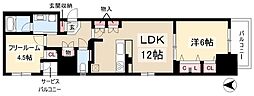 プレサンスロジェ名古屋久屋大通公園 1LDKの間取図画像