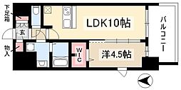 プレサンス名古屋グロウ 1LDKの間取図画像