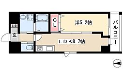 CasaLucia 1LDKの間取図画像