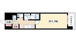 casa+α名駅南 1Kの間取図画像
