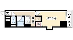 YHOスクエア 1Kの間取図画像