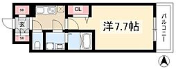 エスリード葵桜通り 1Kの間取図画像